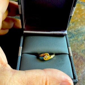 Classic 14k Gold Ring with Single Diamond Jared Jewelers